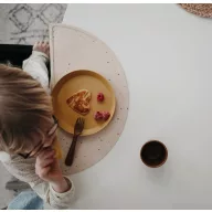 Mushie lekerekített lapostányér - mustársárga
