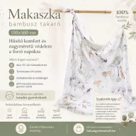 Makaszka bambusz takaró 150x160 cm - Álmosvölgy lakói