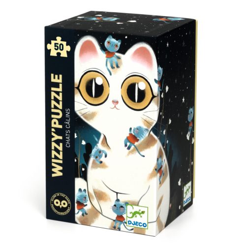 Djeco Varázs puzzle - Macskusz - Cuddly cats - 50 pcs