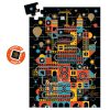 Djeco Optikai puzzle - Városi nyüzsgés, 100 db-os - The lively city