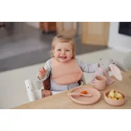 Jollein szilikon étkészlet Pale pink színű 4 részes szett egymásba rakva