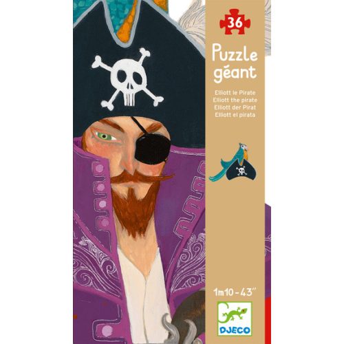 Djeco Óriás puzzle - Kalóz Éliás  - Elliott the pirate