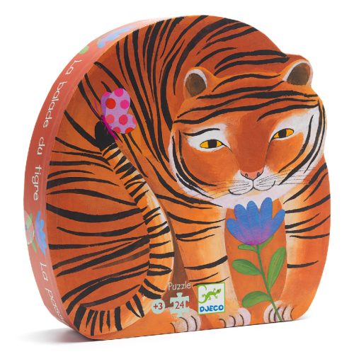 Djeco Formadobozos puzzle - A tigris sétája - The tiger's walk