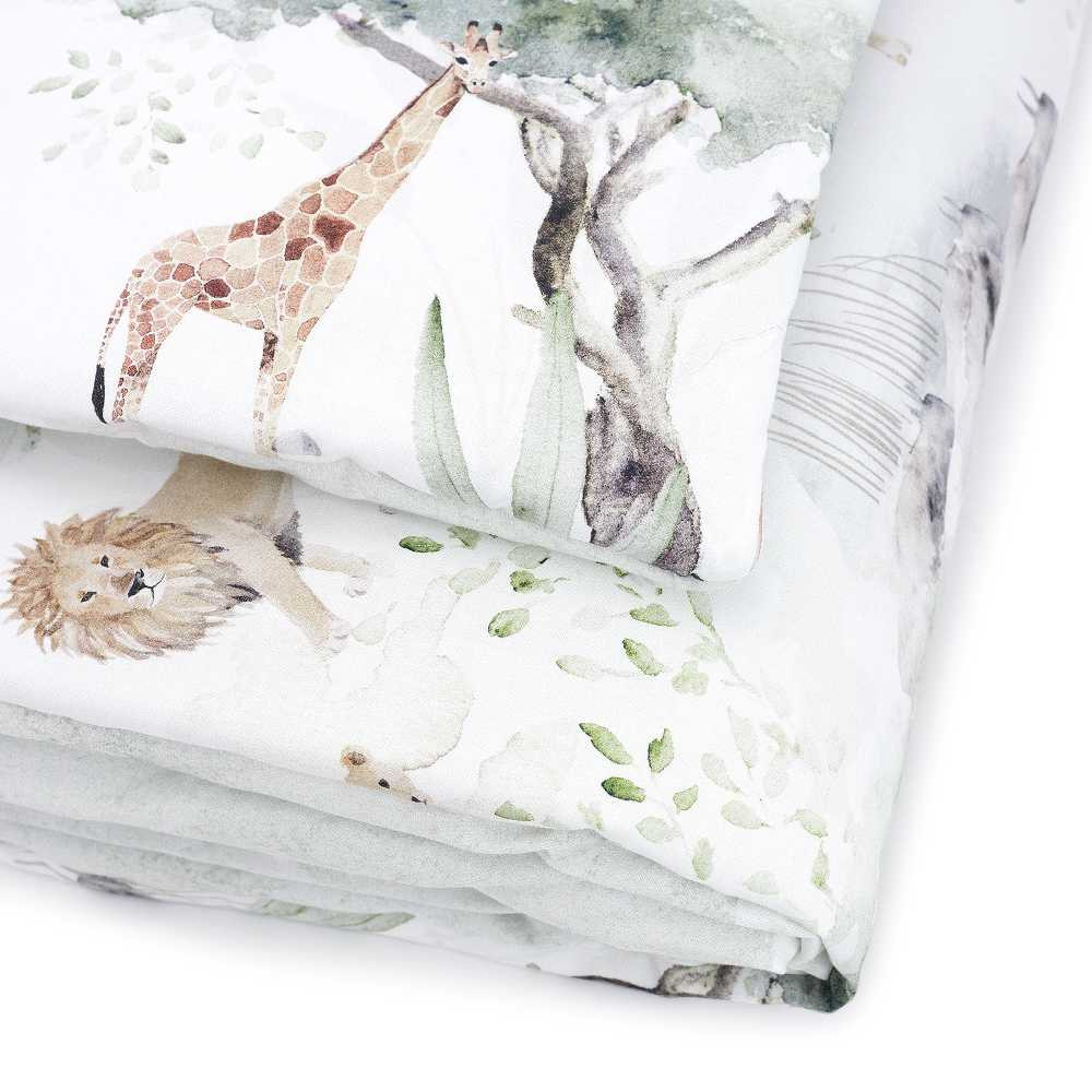 Makaszka ovis ágynemű szett - Szafari - 100% OEKO-TEX pamut, 100 x 135 cm