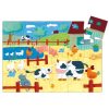 Djeco Formadobozos puzzle - Bocik és tehenek - The cows on the farm