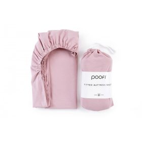 Poofi organikus pamut lepedő - Bazsarózsa 60x120-as