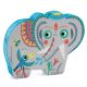 DJECO Formadobozos puzzle - Haathee és barátai - Haathee, Asian elephant - 24pcs