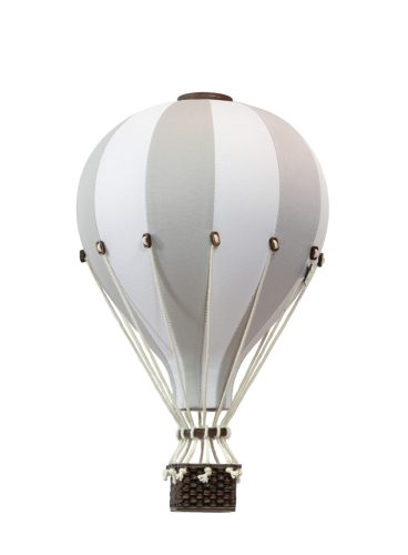 Dekor hőlégballon - Hamuszürke fehérrel S