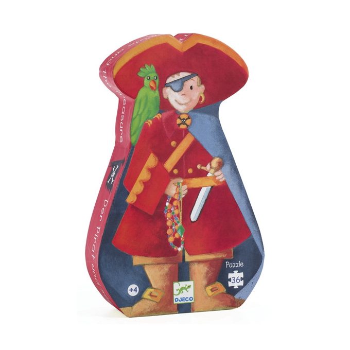 Djeco Formadobozos puzzle - Kalózok kincse - The pirate and his treasure