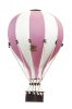 Dekor hőlégballon - Rózsaszín fehérrel M