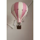 Dekor hőlégballon - Rózsaszín - Fehér L