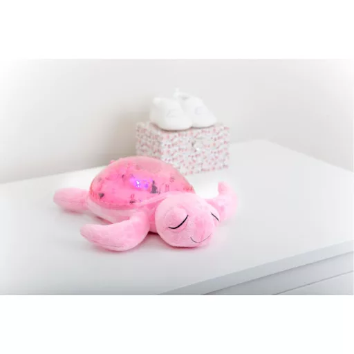 Cloud B zenélő projektoros éjjeli fény fehér zajjal - teknős pink