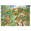 Djeco Megfigyeltető puzzle - Dinoszauruszok 100 db-os