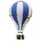 Dekor hőlégballon - Királykék - Fehér M