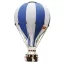 Dekor hőlégballon - Királykék - Fehér M