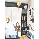 Dekor hőlégballon - Királykék - Fehér M