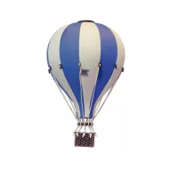 Dekor hőlégballon - Királykék - Krém M