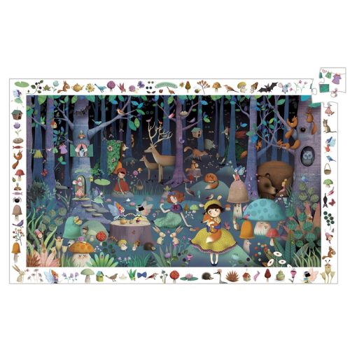 Djeco Megfigyeltető puzzle - Elvarázsolt erdő - Enchanted Forest