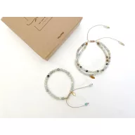 Mrs Ertha anya - lánya karkötő - Amazonite
