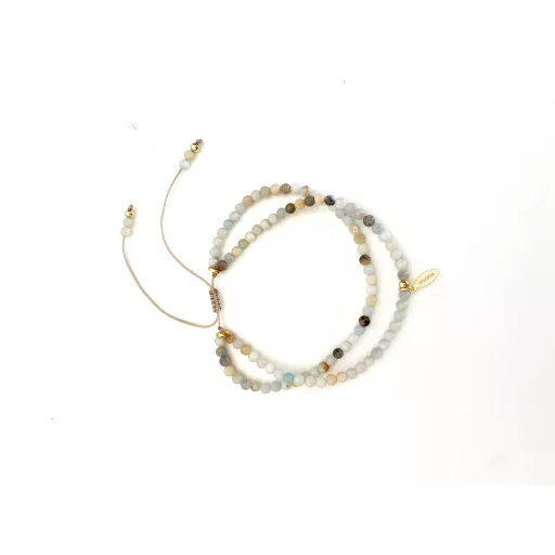Mrs Ertha anya - lánya karkötő - Amazonite