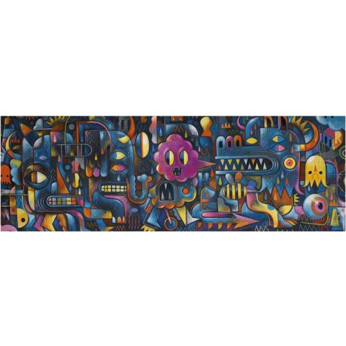 Djeco Művész puzzle - Szörnyszőnyeg, 500 db-os - Monster Wall