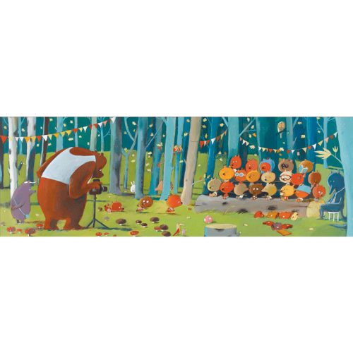 Djeco Művész puzzle - Erdei barátok, 100 db-os - Forest friends