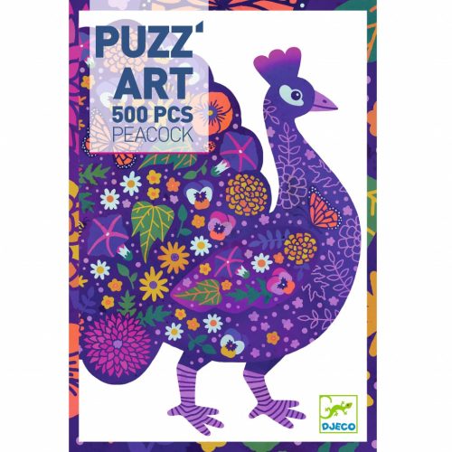 Djeco Művész puzzle - Páva - Peacock