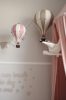 Dekor hőlégballon - Rózsaszín fehér és pink S