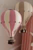 Dekor hőlégballon - Rózsaszín fehér és pink S