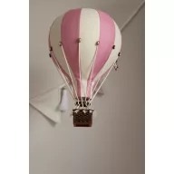 Dekor hőlégballon - Rózsaszín - Vanília - Babakék M