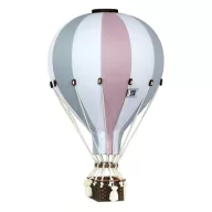 Dekor hőlégballon - Rózsaszín - Fehér - Szürke S