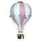 Dekor hőlégballon - Rózsaszín - Fehér - Szürke S
