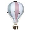 Dekor hőlégballon - Rózsaszín fehér és szürke M