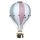 Dekor hőlégballon - Rózsaszín fehér és szürke M