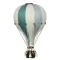 Dekor hőlégballon - Zöld - Krém - Szürke M