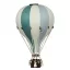 Dekor hőlégballon - Zöld - Krém - Szürke M