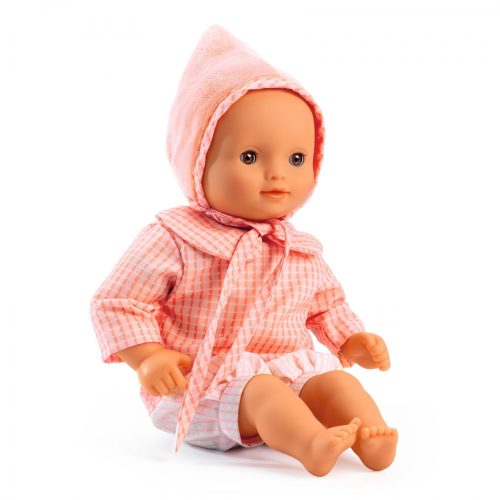 Djeco Játékbaba - Róza, barna szemű, 32 cm - Rose brown eyes