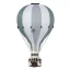 Dekor hőlégballon - Zöld - Fehér - Szürke M