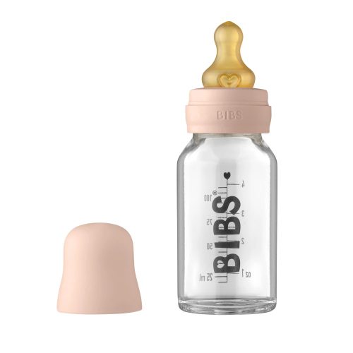 BIBS cumisüveg szett - púderrózsaszín - 110 ml