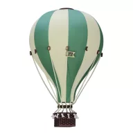 Dekor hőlégballon - Zöld - Bézs M