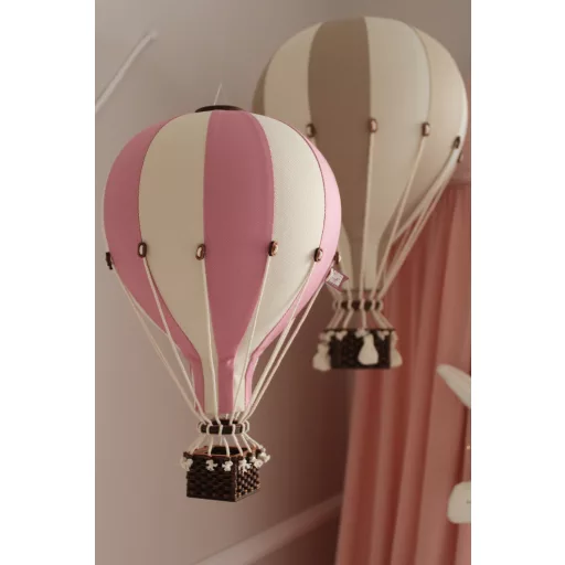 Dekor hőlégballon - Sötétzöld - Bézs S