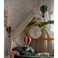 Dekor hőlégballon - Sötétzöld - Bézs M