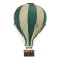 Dekor hőlégballon - Sötétzöld - Bézs L