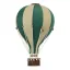 Dekor hőlégballon - Sötétzöld - Bézs L