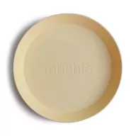 Mushie lekerekített lapostányér - füst