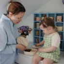 Mushie uzsonnás doboz - Púderrózsaszín