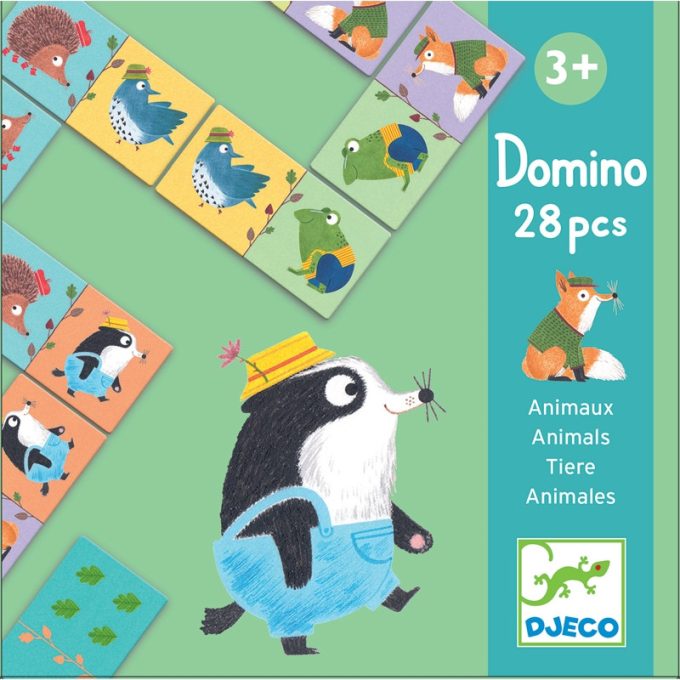 DJECO Dominó játék - Állatok - Animals