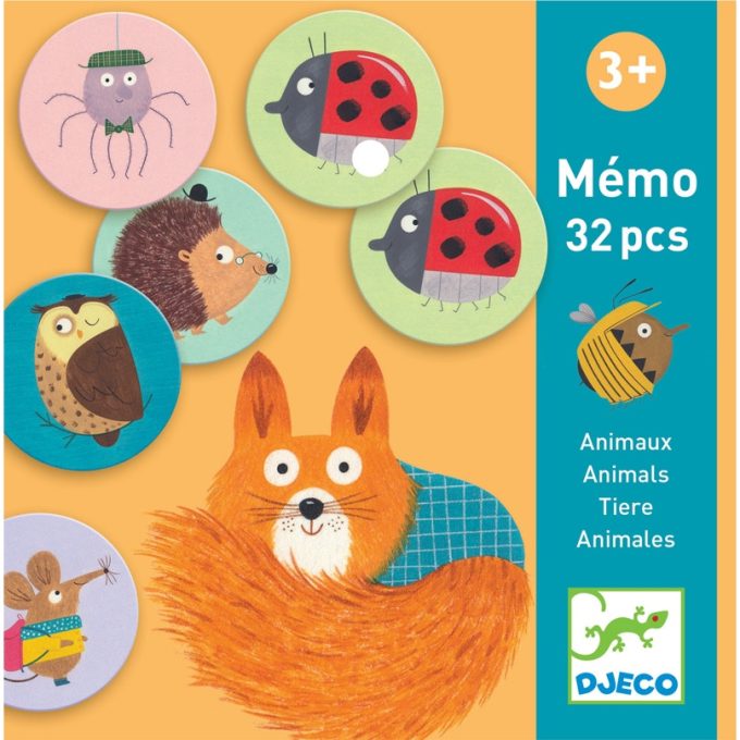 DJECO Memóriajáték - Állati - Memo Animals