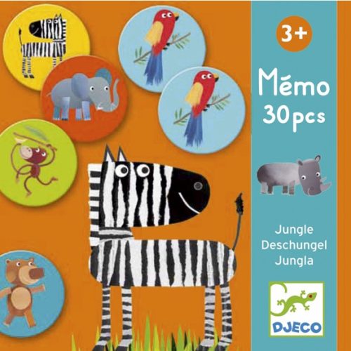 DJECO Memória játék - Dzsungel állatok - Jungle