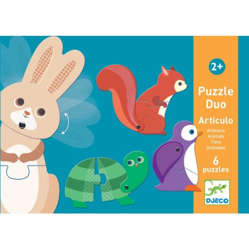 DJECO Párositó puzzle - Állatok - Articulo Animals